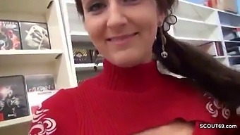 Young Temporary Worker Gets Fucked And Facial In Video Store