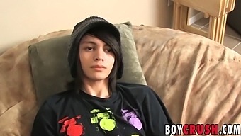 Young And Attractive Gay Man Masturbates And Ejaculates During A Sex Chat Interview