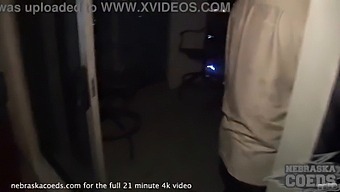 A Young Woman Carves A Pumpkin For Halloween And Then Engages In Sexual Activity With It