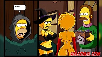 Halloween Special: Simpsons Porn With Hot Cartoon Action