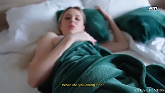 Beautiful Stepmother'S Face Covered In Cum After A Wild Blowjob Session