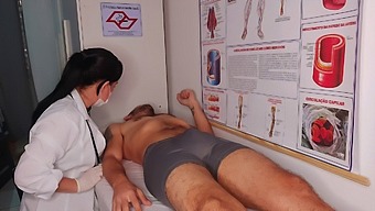 A Boy Got A Hard On In Front Of The Nurse. What A Shame!